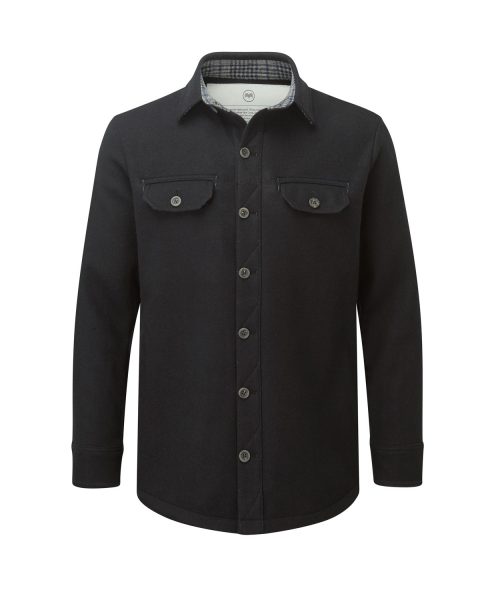 McNair men's mid weight merino Ridge Shirt in black