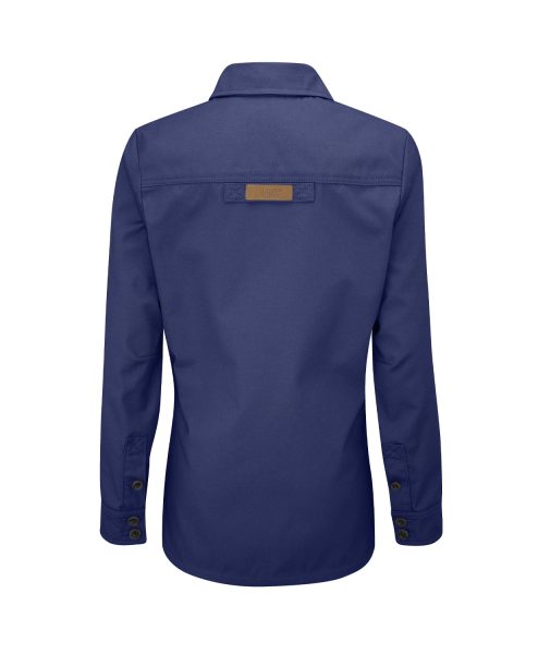 McNair women's Half Panama Jacket in Marine blue (back)