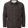 McNair men's PlasmaDry cotton canvas Work Jacket in Brown