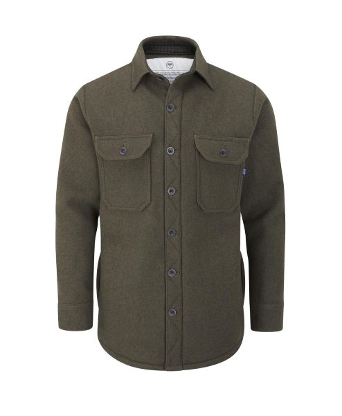 McNair men's merino Moonraker Jacket in Sage Green